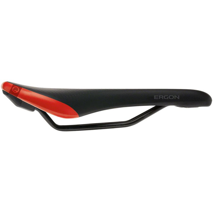 Ergon SM Pro Saddle - Risky Red Mens Medium/Large, side view