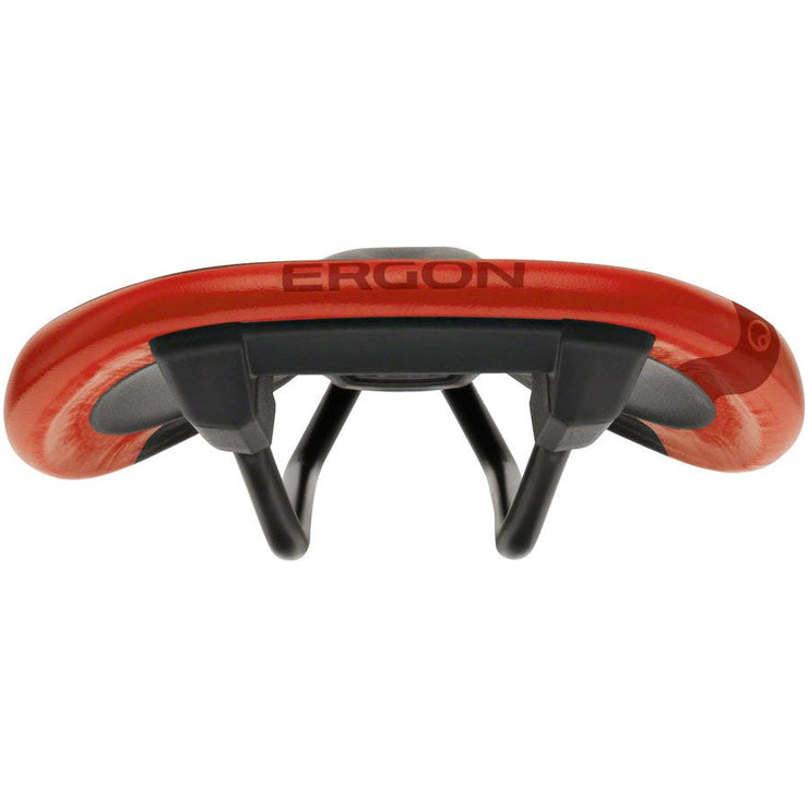 Ergon SM Pro Saddle - Risky Red Mens Medium/Large, rear view