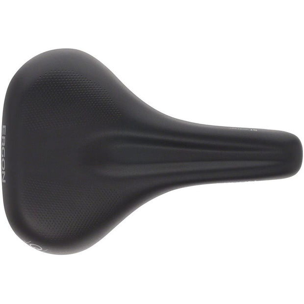 Ergon ST Gel Saddle - Chromoly Black Womens Small/Medium, Top View
