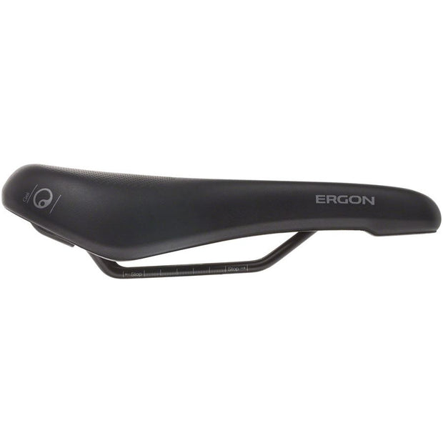 Ergon ST Gel Saddle - Chromoly Black Womens Small/Medium, Side View