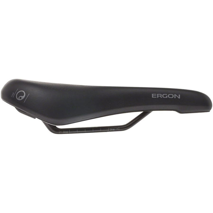 Ergon ST Gel Saddle - Chromoly Black Womens Small/Medium, Side View