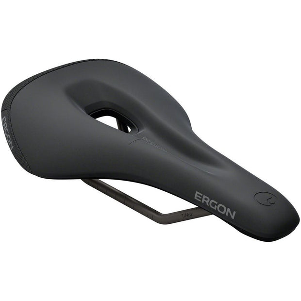 Ergon SMS Sport Saddle - TiNox XP Black Mens Medium/Large, Full View