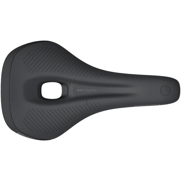 Ergon SMS Comp Saddle - TiNox SL Black Mens Small/Medium, Top View