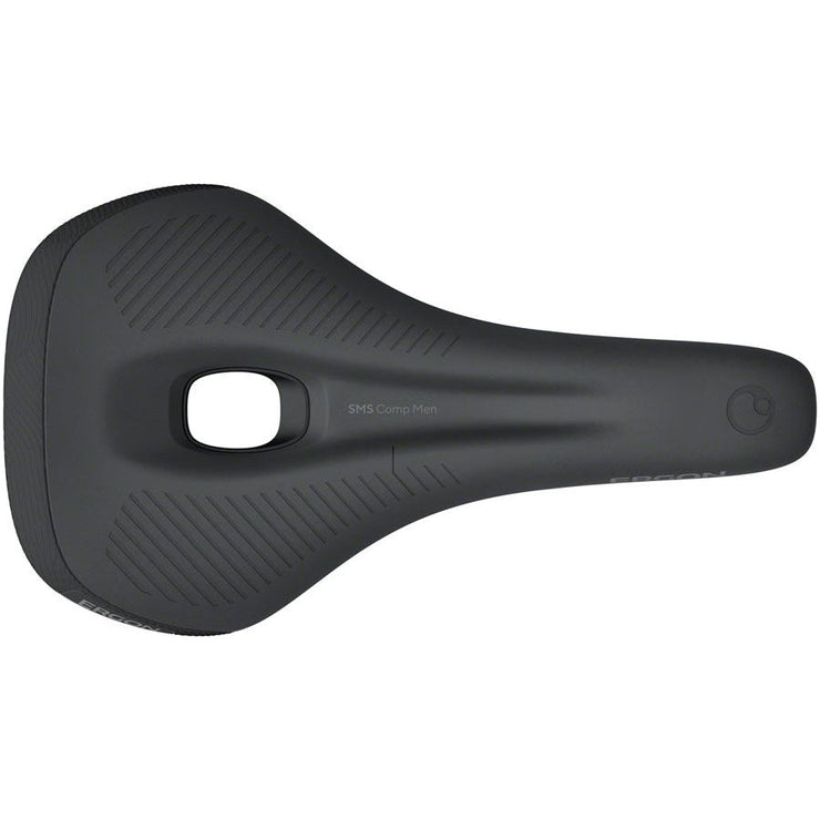 Ergon SMS Comp Saddle - TiNox SL Black Mens Small/Medium, Top View