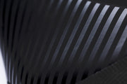 Close-up of a black and gray striped pattern