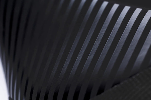 Close-up of a black and gray striped pattern