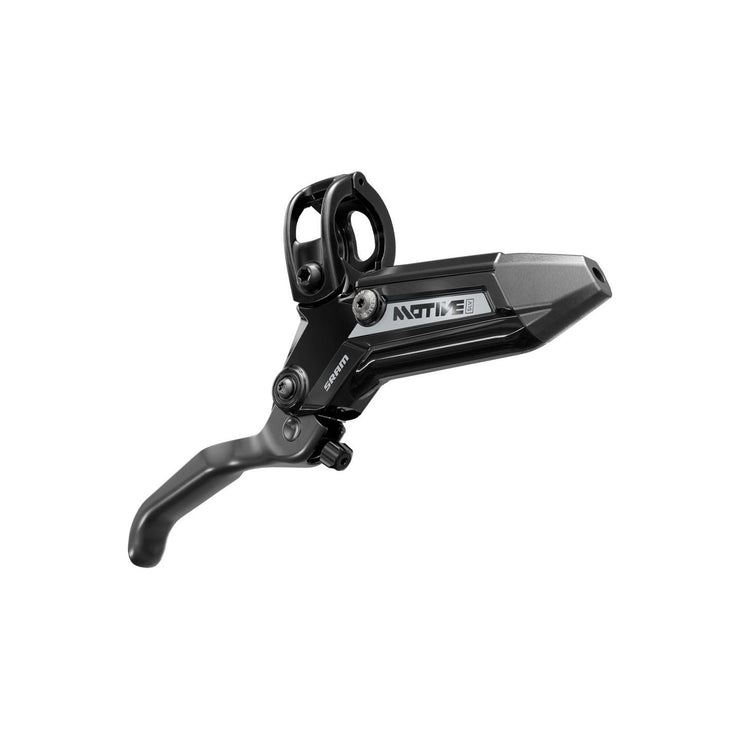 SRAM Motive Silver Disc Brake Lever - Rear or Front 2000mm Hose Post Mount 4-Piston Aluminum Lever Black A1, Lever view