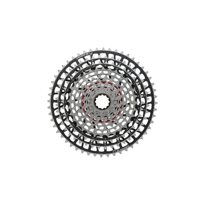 SRAM XX SL Eagle T-Type XS-1299 Cassette - 12-Speed 10-52t For XD Driver Silver/BLK, Full View