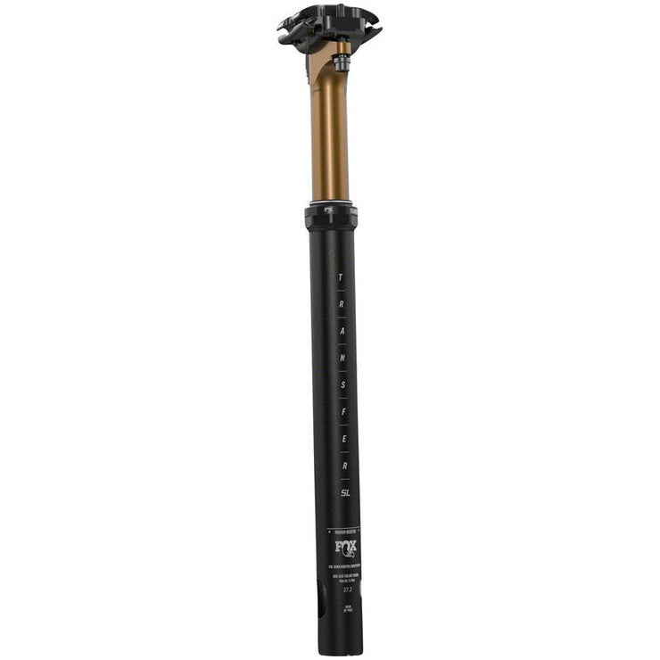 Fox Transfer SL Factory Dropper Seatpost - 27.2, 50mm, Kashima, full view.