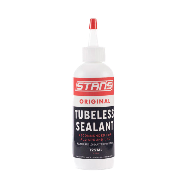 Bottle of Stan's Original Tubeless Sealant on a white background