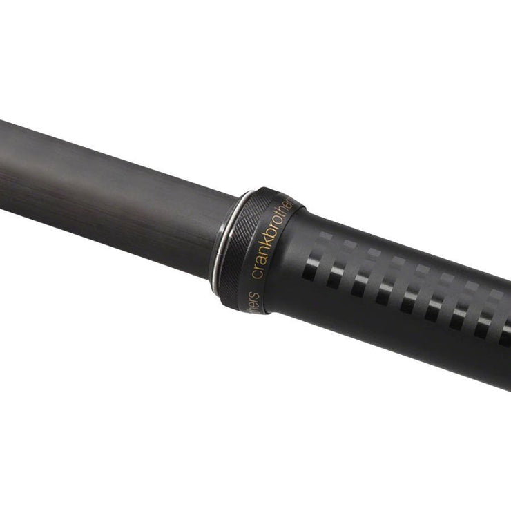 Crankbrothers Highline 11 Dropper Seatpost, black, seat collar view.