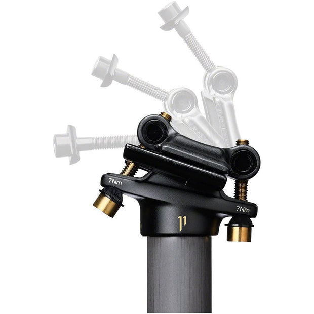 Crankbrothers Highline 11 Dropper Seatpost, black, hardware view.