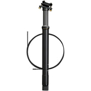 Crankbrothers Highline 11 Dropper Seatpost, black, full view.