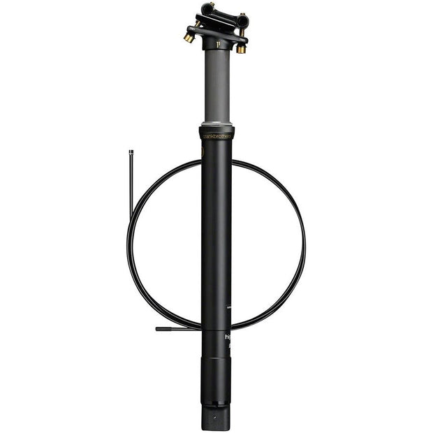 Crankbrothers Highline 11 Dropper Seatpost, black, full view.