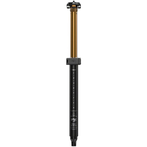 Fox Transfer Factory Neo Wireless Dropper Seatpost, Kashima, front view.