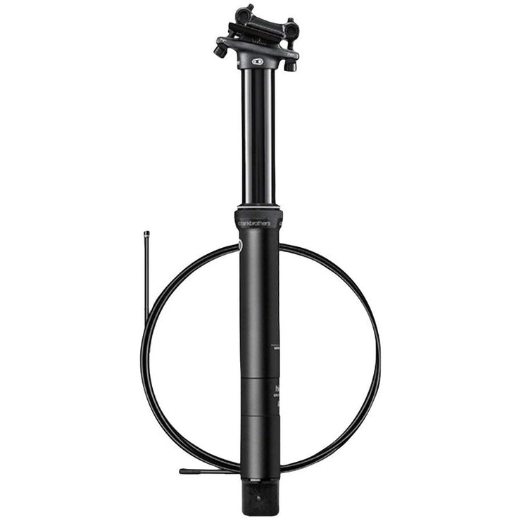 Crankbrothers Highline 7 Dropper Seatpost - 30.9, 100mm, Black, full view.