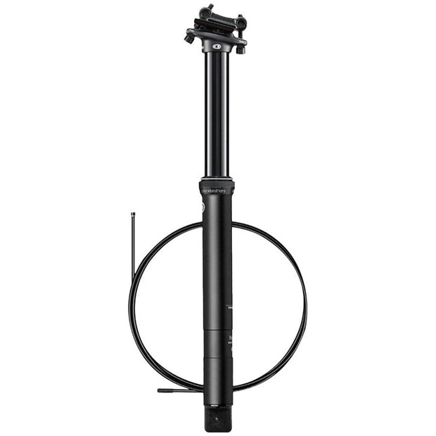 Crankbrothers Highline 7 Dropper Seatpost - 31.6, 125mm, Black, full view.
