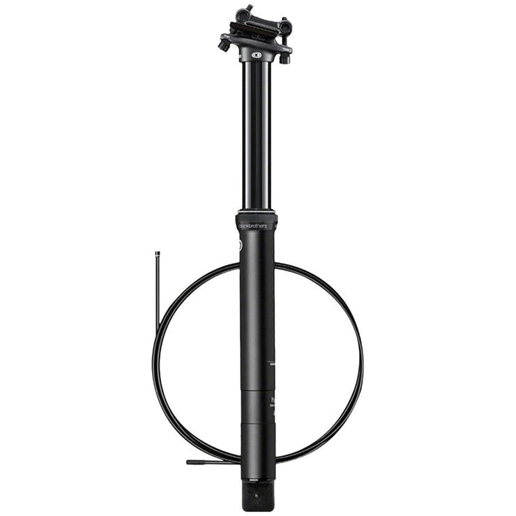 Crankbrothers Highline 7 Dropper Seatpost - 31.6, 125mm, Black, full view.