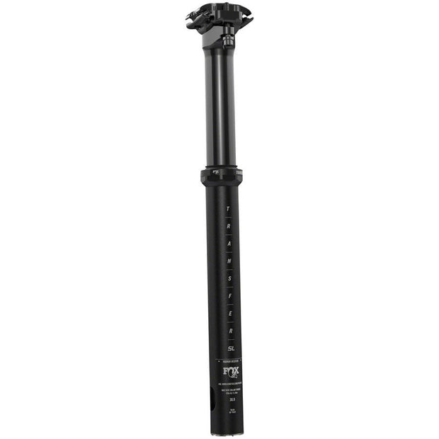 Fox Transfer SL Performance Elite Dropper Seatpost - 30.9, Internal Routing, Ano Black, full view.