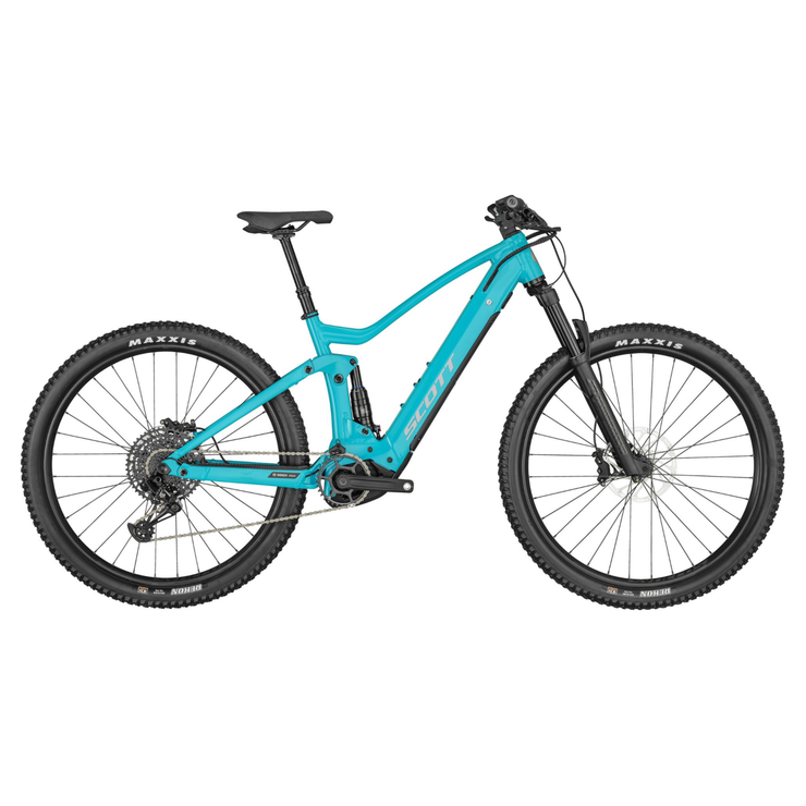 2024 Scott Strike eRIDE 940, Cerulean Blue, full view.