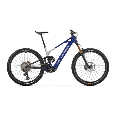 2026 Mondraker Crafty Carbon RR, admiral blue, full view.