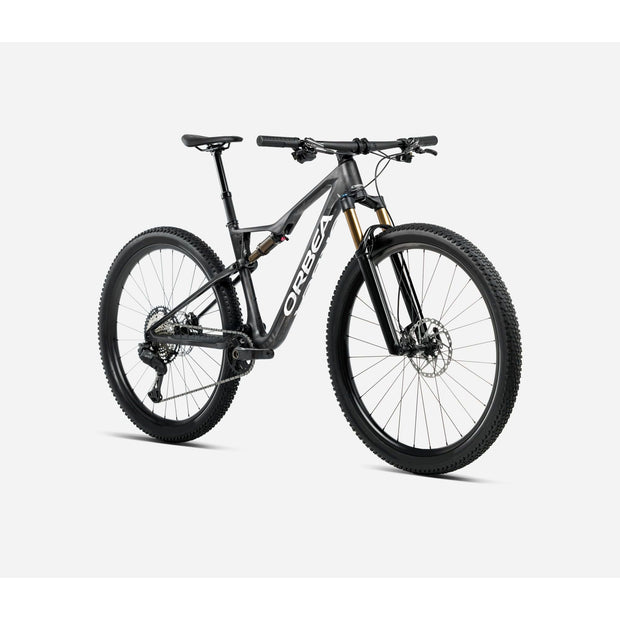 Mountain bike with 'Orbea' branding on a white background