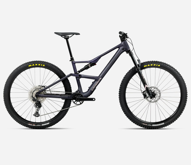 Mountain bike with Maxxis tires on a white background