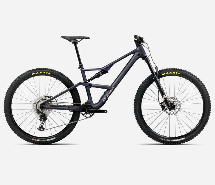 Mountain bike with Maxxis tires on a white background