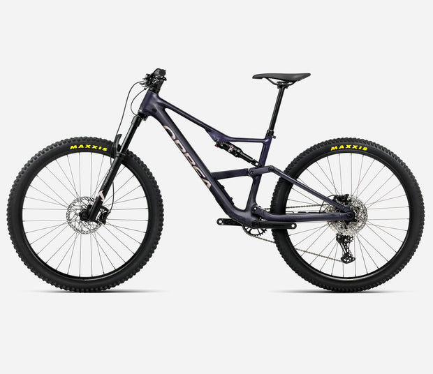 Mountain bike with Maxxis tires on a white background