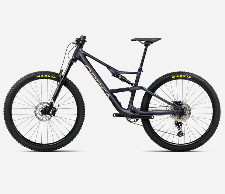 Mountain bike with Maxxis tires on a white background