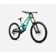 2026 ORBEA RALLON D-LTD, Aloha Green - Fantasy Purple Carbon View (Gloss), fork view.