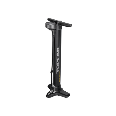 Topeak Joe Blow Twin Turbo Floor Pump, full view.