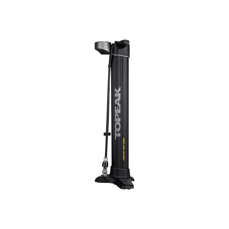 Topeak Joe Blow Twin Turbo Floor Pump, profile view.