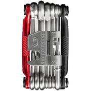 Crankbrothers Multi 19 Tool - Black/Red, closed view.
