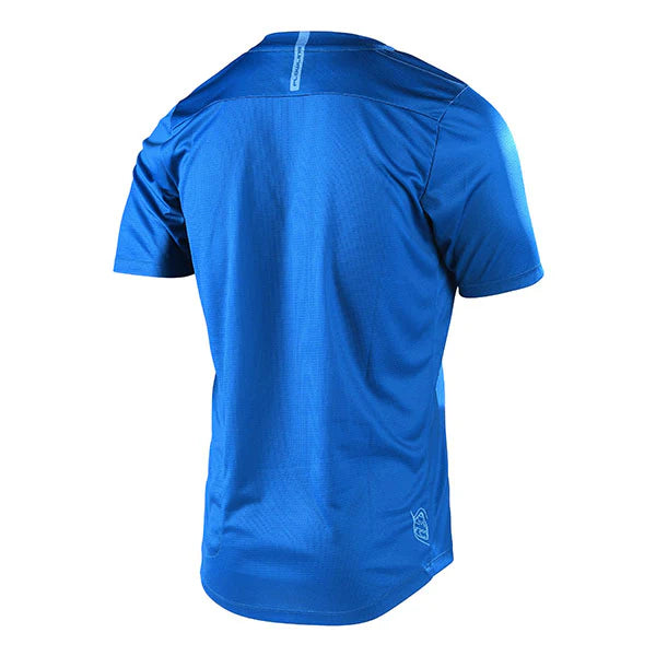 Troy Lee Designs Flowline Short Sleeved Jersey Slate Blue back view