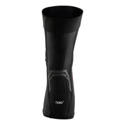 Black shin guard with D30 branding on a white background