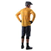 Troy Lee Designs Flowline Mountain Bike Shorts w/Liner, Black, back view on model.