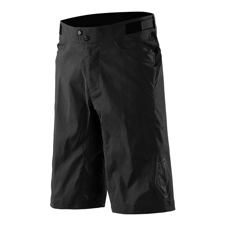 Troy Lee Designs Flowline Mountain Bike Shorts w/Liner, Black, Front View