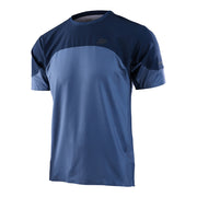 Troy Lee Designs DRIFT SS Jersey, blue mirage, full view.