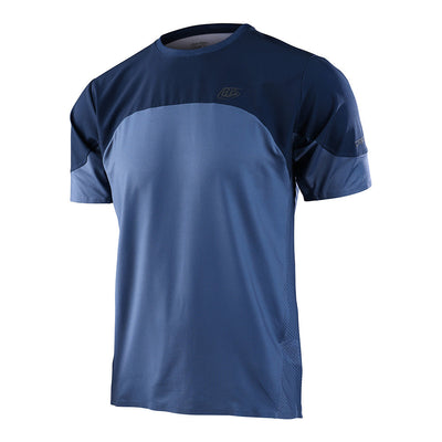 Troy Lee Designs DRIFT SS Jersey, blue mirage, full view.