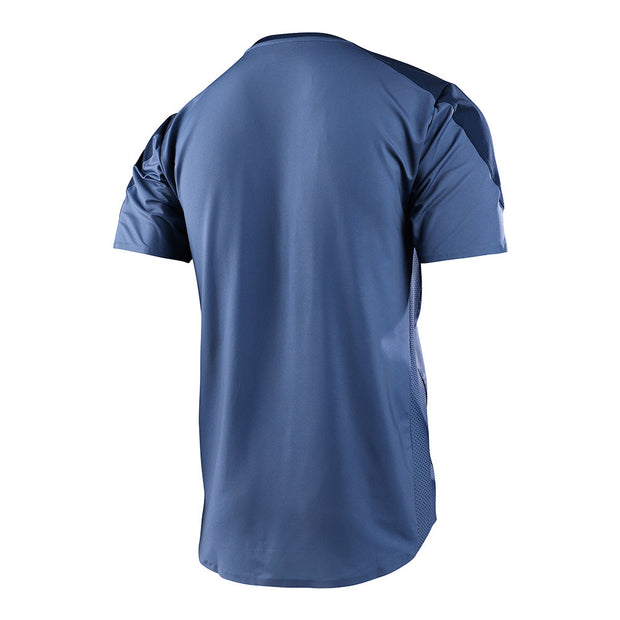 Troy Lee Designs DRIFT SS Jersey, blue mirage, back view.