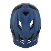 Troy Lee Designs Flowline SE Helmet, radian navy, top view.