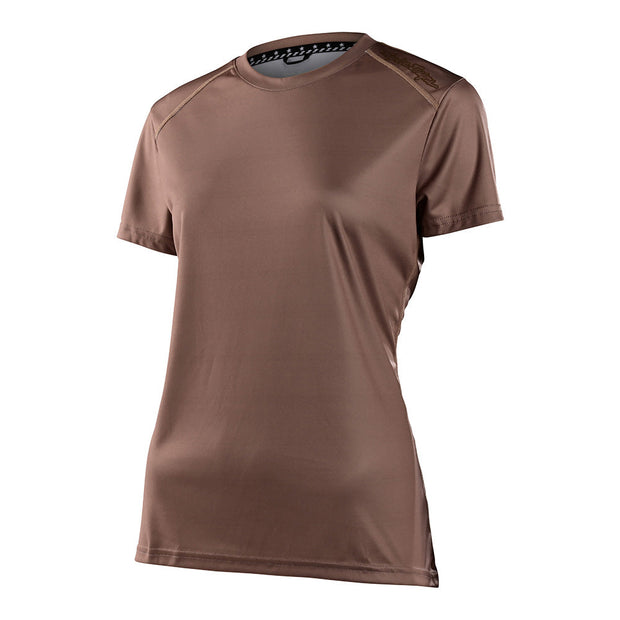 Troy Lee Designs Women's Lilium SS Jersey, coffee, front view.