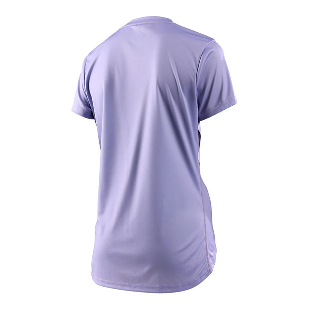 Troy Lee Designs Women's Lilium SS Jersey, lilac, back view.