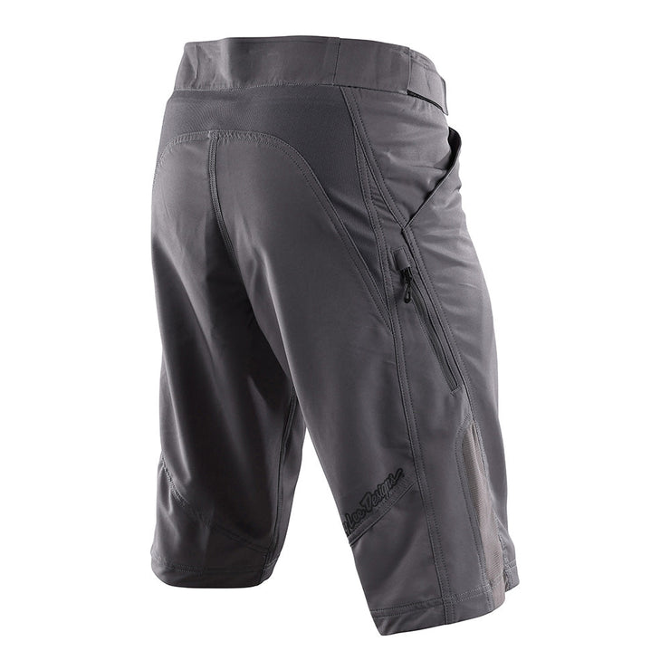 Troy Lee Desings Ruckus Short w/ Liner, graphite, back view.