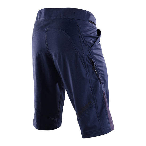 Troy Lee Desings Ruckus Short w/ Liner, navy, back view.