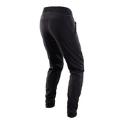 Troy Lee Designs Skyline Pant, mono black, back view.