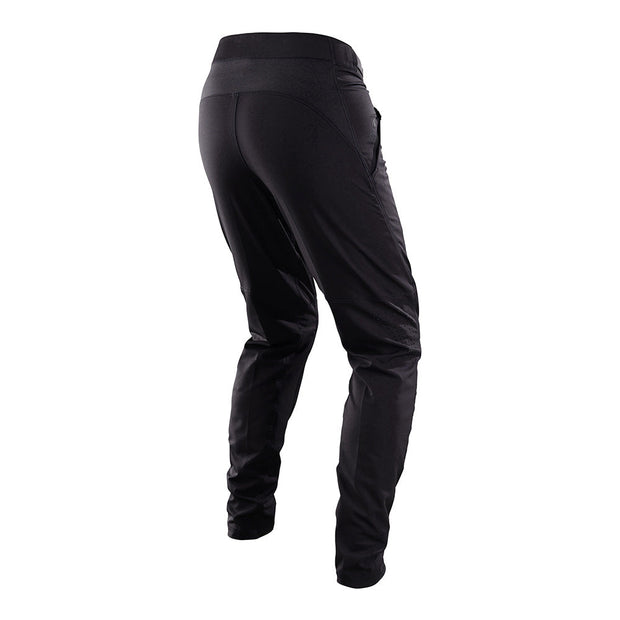 Troy Lee Designs Skyline Pant, mono black, back view.