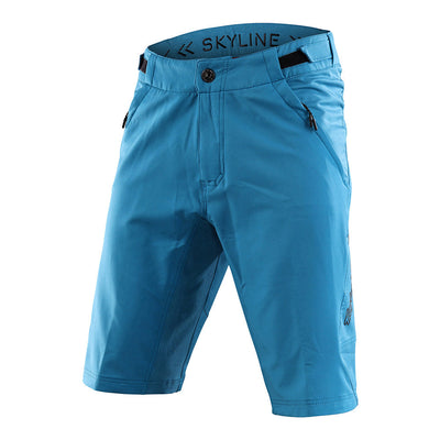 Troy Lee Designs Skyline Air Short W/ Liner, mono azure, front view.