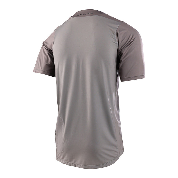 Troy Lee Designs Skyline SS Jersey, mono quarry, back view.